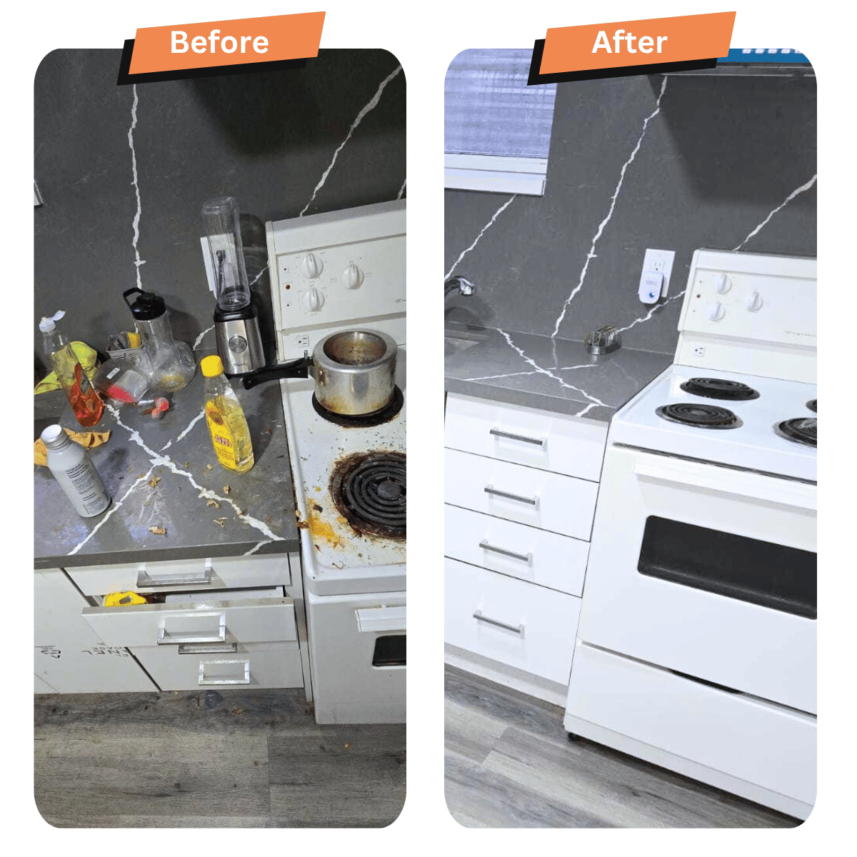 Kitchen Countertop Clean